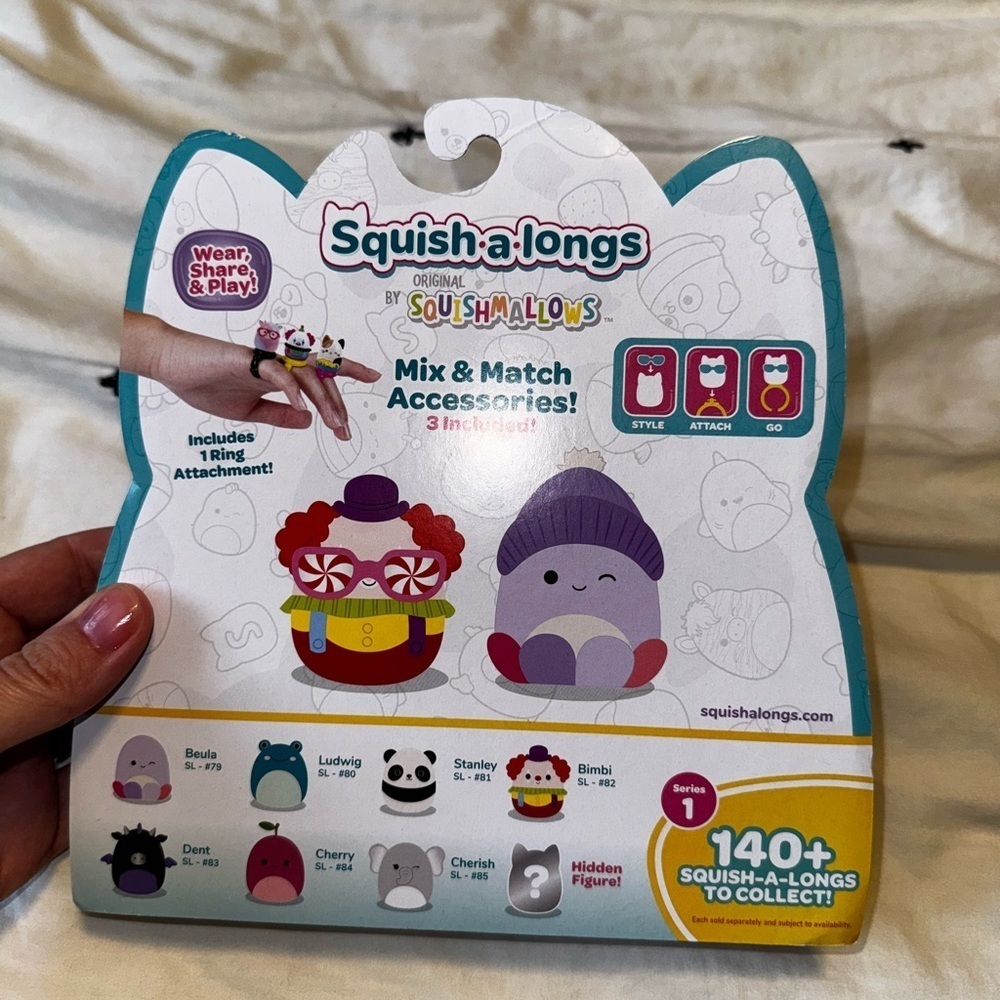 Squish-a-longs Squishmallows NEW Series 1 Pack of 8 Mini Figures - Picture 2 of 2